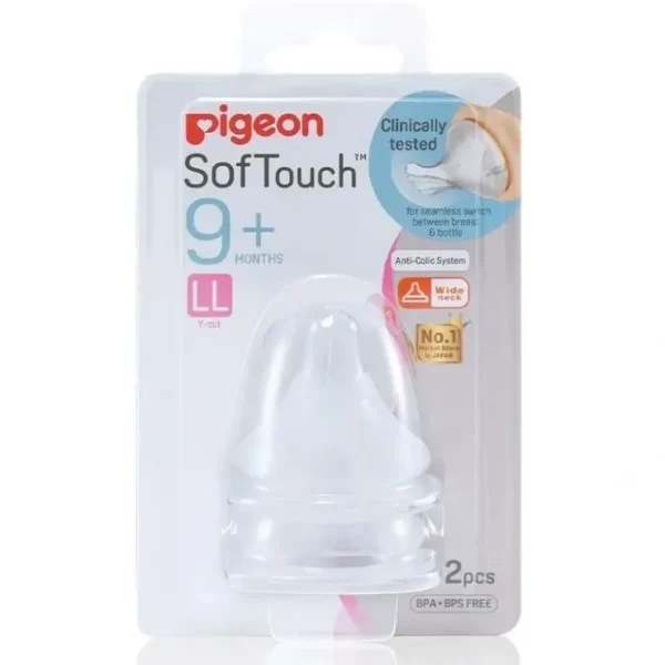 Cheap PIGEON SoftTouch Peri Plus Teat LL 2 Pack - cutbabycare.com | baby boutique & care hub Nursing Feeding