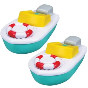 2PK BB Junior Splash N Play Twist & Sail Motorboat Baby Bath/Shower Water Toys - cutbabycare.com | baby boutique & care hub