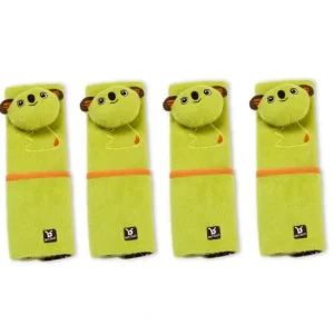 4PK Benbat Koala Pals Car Seat Belt Safety Cover 4-8m Baby/Infant Strap/Pads GRN - cutbabycare.com | baby boutique & care hub