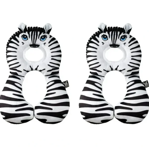 2PK Benbat Total Support Headrest Head/Neck Travel Baby Car Pillow Zebra BLK/WHT - cutbabycare.com | baby boutique & care hub