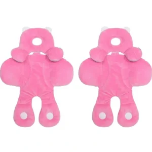 2PK Benbat Travel Friends Infant Head/Neck/Body Pillow Support 0m+ BabyKids Pink - cutbabycare.com | baby boutique & care hub
