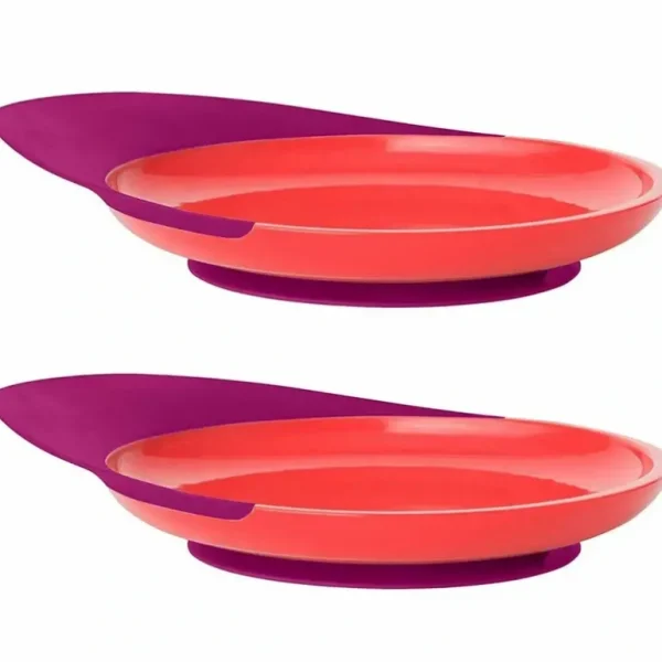 2PK Boon Baby/Toddler 9m+ Feeding Catch Food Catcher Plate w/ Suction Base PK/PP - cutbabycare.com | baby boutique & care hub