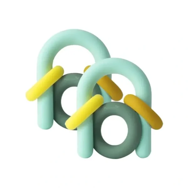2PK Boon HOOP Dishwasher Safe Food-Grade Silicone Toddler/Baby Teether Toy 0M+ - cutbabycare.com | baby boutique & care hub