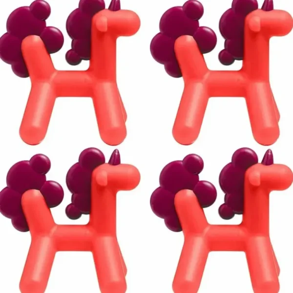 4PK Boon Prance Silicone Teether Baby/Newborn Teething Toy Unicorn 0m+ Pink/PP - cutbabycare.com | baby boutique & care hub