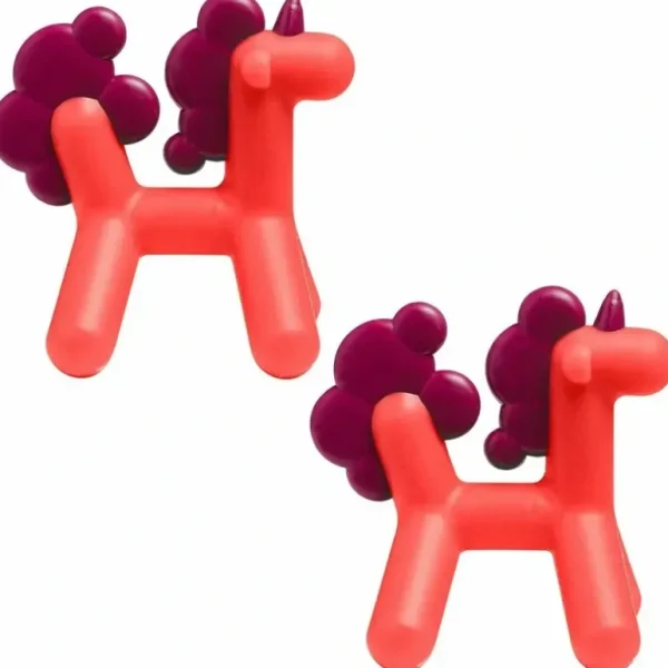 2PK Boon Prance Silicone Teether Baby/Newborn Teething Toy Unicorn 0m+ Pink/PP - cutbabycare.com | baby boutique & care hub
