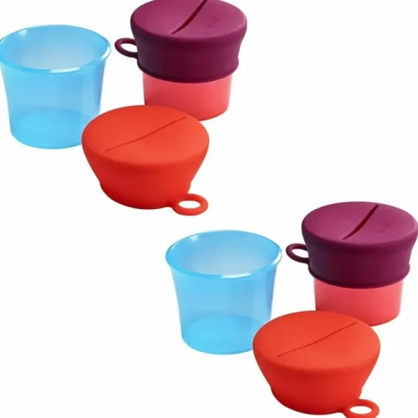 2PK Boon Snug Baby/Kids Snack Container Food Silicone Lid w/ Cup Storage 9m+ PK - cutbabycare.com | baby boutique & care hub