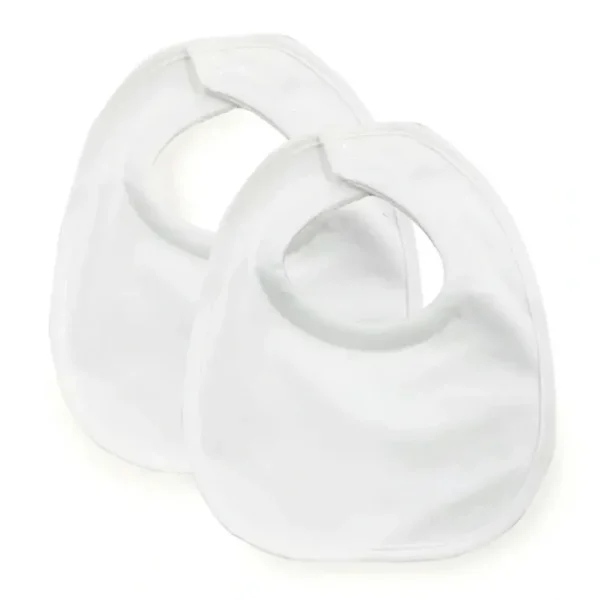 2PK Bubba Blue 21x24cm Organic Cotton Dribble Bibs Baby Feeding 0-12m Off White - cutbabycare.com | baby boutique & care hub