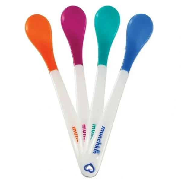 4PK Munchkin BPA Free Baby Hot Safety Spoons Kids/Toddler Self Feed Long Handles - cutbabycare.com | baby boutique & care hub