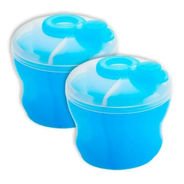 2PK Munchkin Portable 3-Serve 9oz/265ml Baby Milk Formula Travel Dispenser Blue - cutbabycare.com | baby boutique & care hub