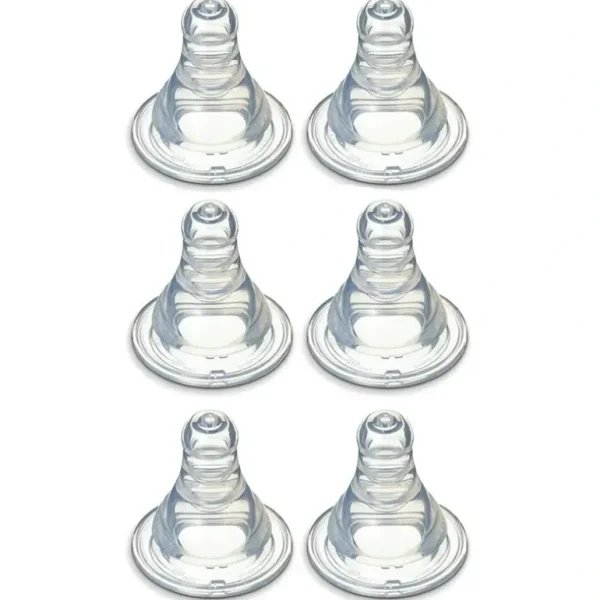 6PK PIGEON Peristaltic Slim Neck Soft Silicone Teat S 0-3m f/ Baby/Infant Bottle - cutbabycare.com | baby boutique & care hub