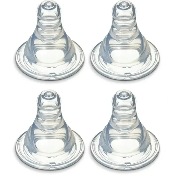 4PK PIGEON Peristaltic Slim Neck Soft Silicone Teat S 0-3m f/ Baby/Infant Bottle - cutbabycare.com | baby boutique & care hub