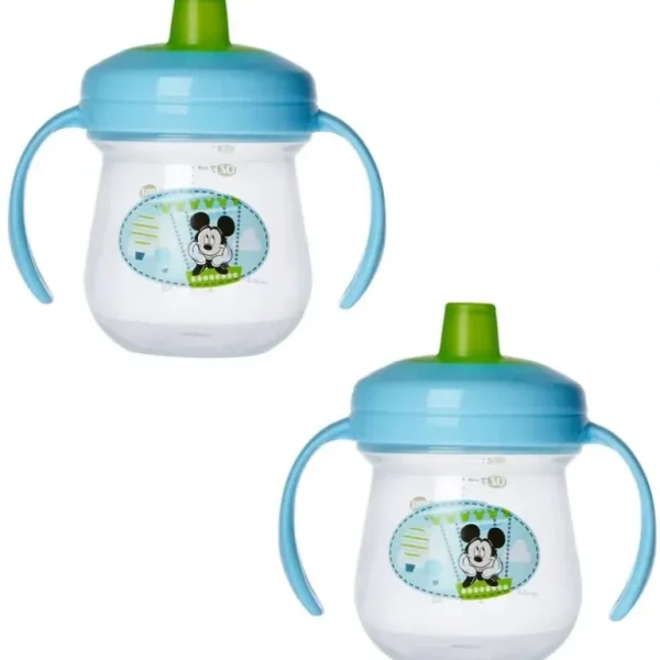 2PK The First years Soft Spout Trainer Drinking Sippy Cup Baby 9m+ Mickey Blue - cutbabycare.com | baby boutique & care hub