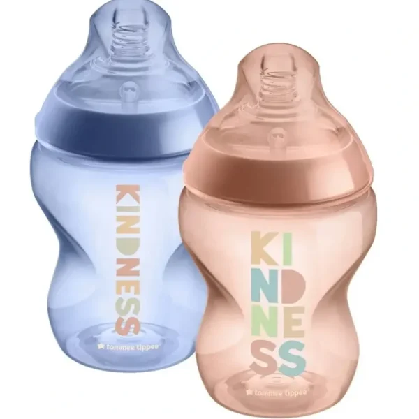 2PK Tommee Tippee 260ml Feeding Bottle w/Silicone Teat Baby/Newborn Patterned GY - cutbabycare.com | baby boutique & care hub