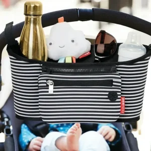 Cheap Skip Hop Grab & Go Stroller Organiser Black & White Stripe - cutbabycare.com | baby boutique & care hub Stroller