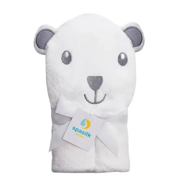 Sale Spasilk - Hooded Towel Animal Bear, White - cutbabycare.com | baby boutique & care hub Bath Potty