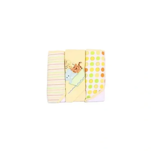 Best Spasilk - 3Pk Soft Terry Hooded Towel Set, Yellow Ark - cutbabycare.com | baby boutique & care hub Bath Potty
