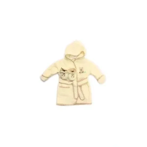 Best Spasilk Cotton Hooded Terry Bathrobe with Booties-Brown Bear - cutbabycare.com | baby boutique & care hub Bath Potty