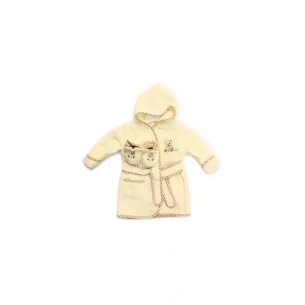 Best Spasilk Cotton Hooded Terry Bathrobe with Booties-Brown Bear - cutbabycare.com | baby boutique & care hub Bath Potty