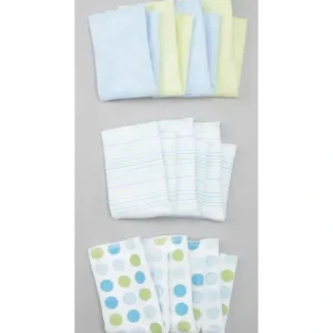 Hot Spasilk Washcloth Set 10-Pack, Blue Dots - cutbabycare.com | baby boutique & care hub Bath Potty