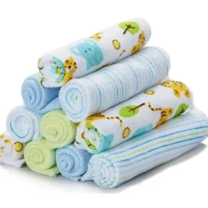 Hot Spasilk Washcloth Set 10-Pack, Blue Tiger - cutbabycare.com | baby boutique & care hub Bath Potty