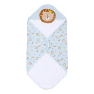 Online Splosh Baby/Infant Lion Cotton Hooded Towel Absorbent Bath Poncho 79cm Blue 0+ - cutbabycare.com | baby boutique & care hub Bath Potty
