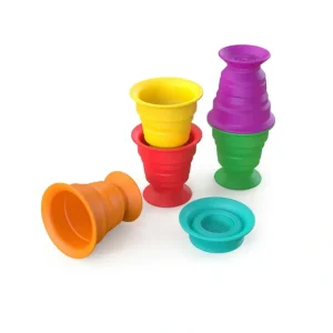 Hot Stack & Squish Cups Sensory Stacking Toys - cutbabycare.com | baby boutique & care hub Bath Potty