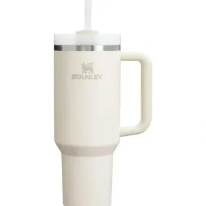 Clearance Stanley - Quencher H2.0 FlowState Stainless Steel Vacuum Insulated Tumbler, 40 oz, Cream - cutbabycare.com | baby boutique & care hub Gear Travel