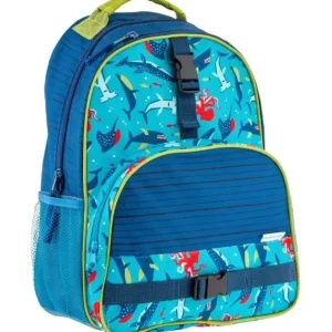 Outlet Stephen Joseph - All Over Print Backpack Blue Shark - cutbabycare.com | baby boutique & care hub Gear Travel