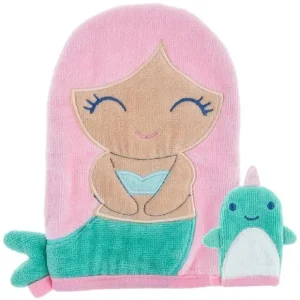 Clearance Stephen Joseph - Bath Mitt W/ Finger Puppet, Mermaid - cutbabycare.com | baby boutique & care hub Bath Potty