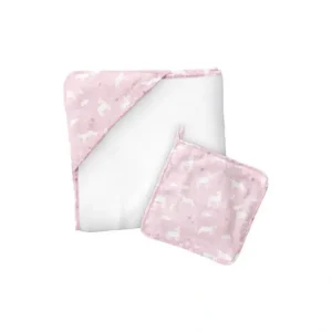 Best Sale Stephen Joseph - Muslin Hooded Towel With Washcloth, Unicorn - cutbabycare.com | baby boutique & care hub Bath Potty