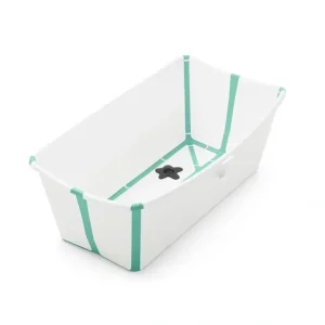 Cheap Stokke - Flexi Bath Bundle with Newborn Support, White/Aqua - cutbabycare.com | baby boutique & care hub Bath Potty