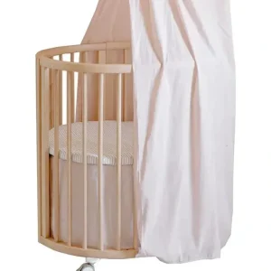Fashion Stokke - Sleepi Mini Bed Skirt by Pehr, Blush - cutbabycare.com | baby boutique & care hub Health Safety