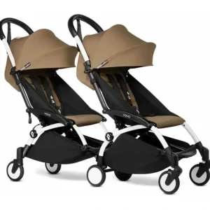 Discount Stokke - Yoyo Double Stroller Bundle - Toffee/White - cutbabycare.com | baby boutique & care hub Stroller