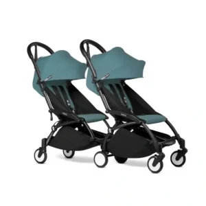 Best Sale Stokke - Yoyo Double Stroller Bundle, Aqua/Black - cutbabycare.com | baby boutique & care hub Stroller