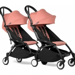 Sale Stokke - Yoyo Double Stroller Bundle, Ginger/Black - cutbabycare.com | baby boutique & care hub Stroller
