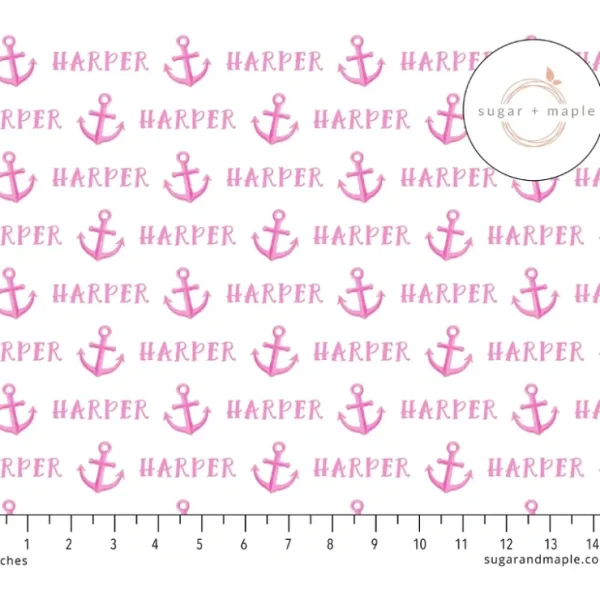 Hot Sugar + Maple Personalized Plush Minky Fleece Personalized Blanket | Anchor Pink - cutbabycare.com | baby boutique & care hub Stroller