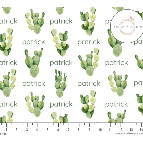 Hot Sugar + Maple Personalized Plush Minky Fleece Personalized Blanket | Cactus - cutbabycare.com | baby boutique & care hub Stroller