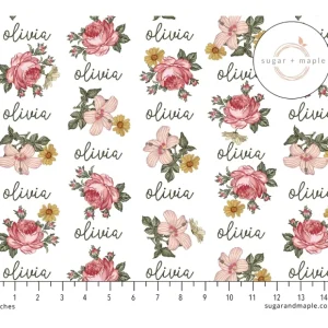 Flash Sale Sugar + Maple Personalized Plush Minky Fleece Personalized Blanket | Retro Rose - cutbabycare.com | baby boutique & care hub Stroller