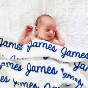Sugar + Maple Personalized Plush Minky Personalized Blanket | Repeating Name - cutbabycare.com | baby boutique & care hub