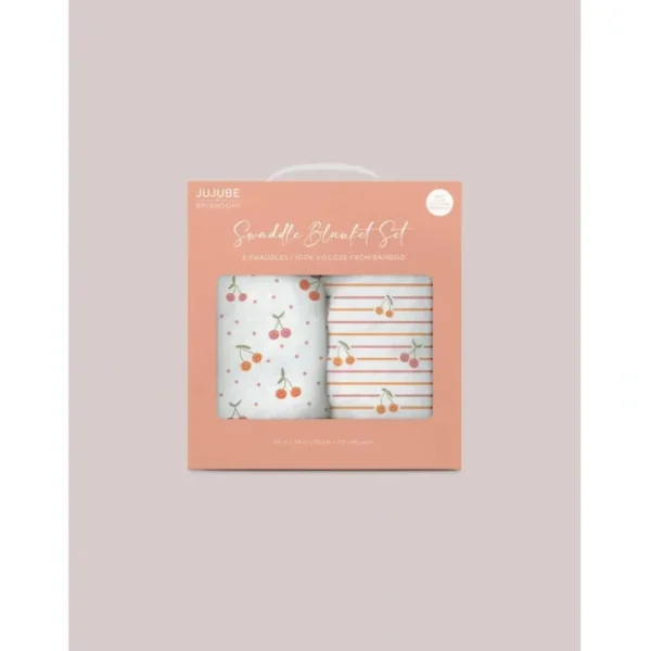 Cheap Swaddle Blanket Set - Cherry Cute by Doodle By Meg - cutbabycare.com | baby boutique & care hub Stroller