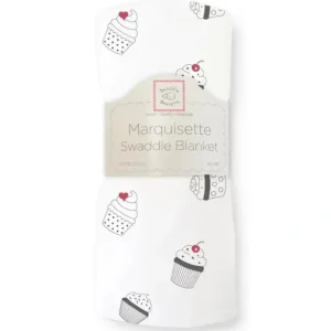 Cheap Swaddle Designs - Black & White Cupcakes Marquisette Swaddle Blanket - cutbabycare.com | baby boutique & care hub Stroller
