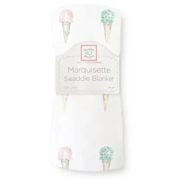 Cheap Swaddle Designs - Marquisette Swaddle Blanket, Watercolor Ice Cream Cones - cutbabycare.com | baby boutique & care hub Stroller