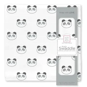 Best Swaddle Designs - Panda Premium Cotton Muslin Swaddle Blanket - cutbabycare.com | baby boutique & care hub Stroller