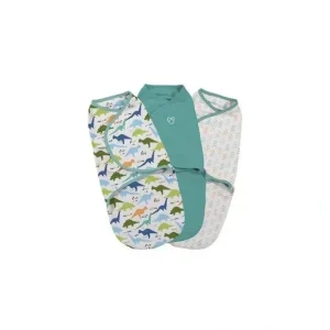 Fashion SwaddleMe Original Swaddle 3-Pack, Origami Dino (Small) - cutbabycare.com | baby boutique & care hub Car Seats