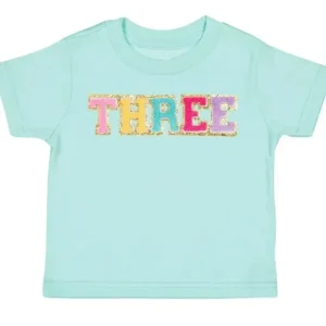 Sweet Wink - Third Birthday Patch Short Sleeve T-Shirt Kids Birthday - cutbabycare.com | baby boutique & care hub