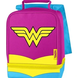Clearance Thermos - Wonder Woman With Cape Dual Compartment Lunch Kit - cutbabycare.com | baby boutique & care hub Health Safety