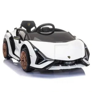 Fashion Tobbi - Kids Lamborghini Car Battery Powered Ride On Toy with Remote Control, White - cutbabycare.com | baby boutique & care hub Gear Travel