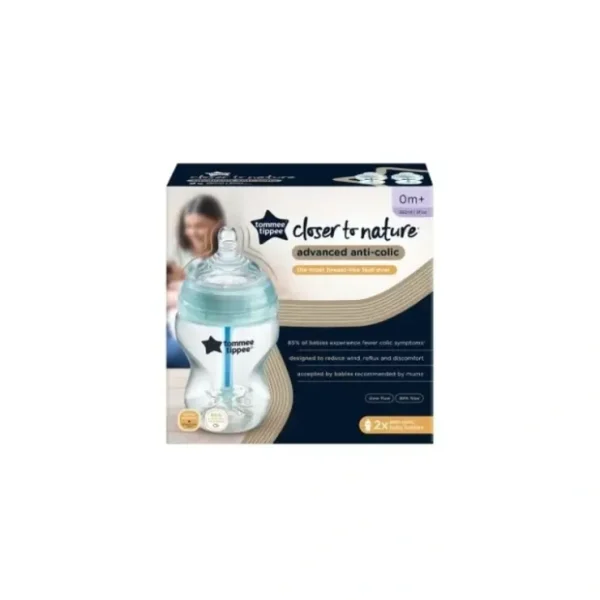 Best Tommee Tippee Advanced Anti Colic Bottle 260ml 2 Pack - cutbabycare.com | baby boutique & care hub Health Safety