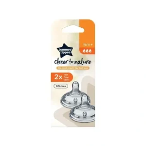 Best Sale Tommee Tippee Closer to Nature Fast Flow Teats 2 Pack - cutbabycare.com | baby boutique & care hub Health Safety