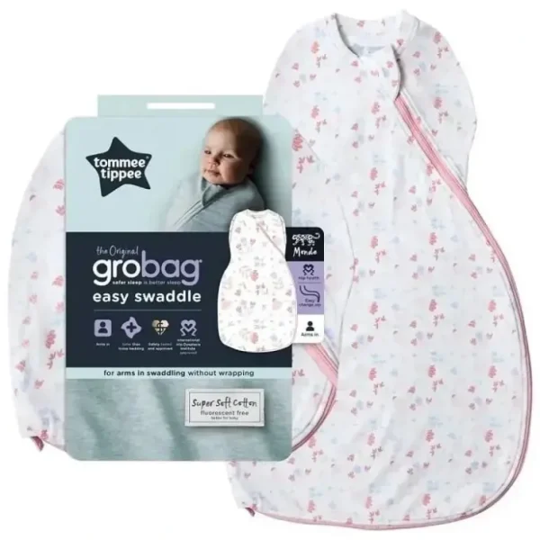 Best Tommee Tippee Sleeping Bag for baby 1.0 tog - Pretty petals 0-4 months pink - cutbabycare.com | baby boutique & care hub Health Safety